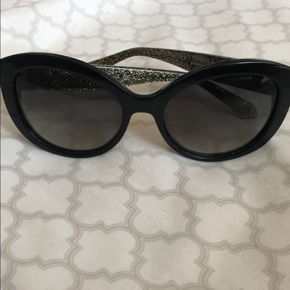 Kate Spade black sunglasses, worn only once!
